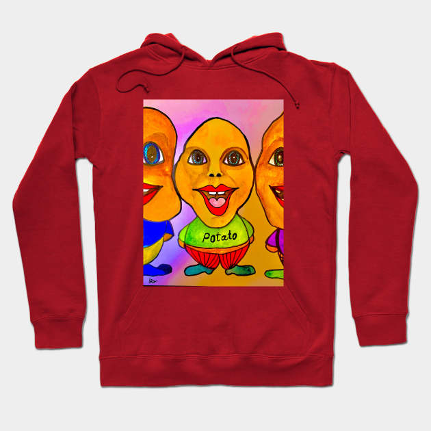 Potatoes family Hoodie by The artist of light in the darkness 